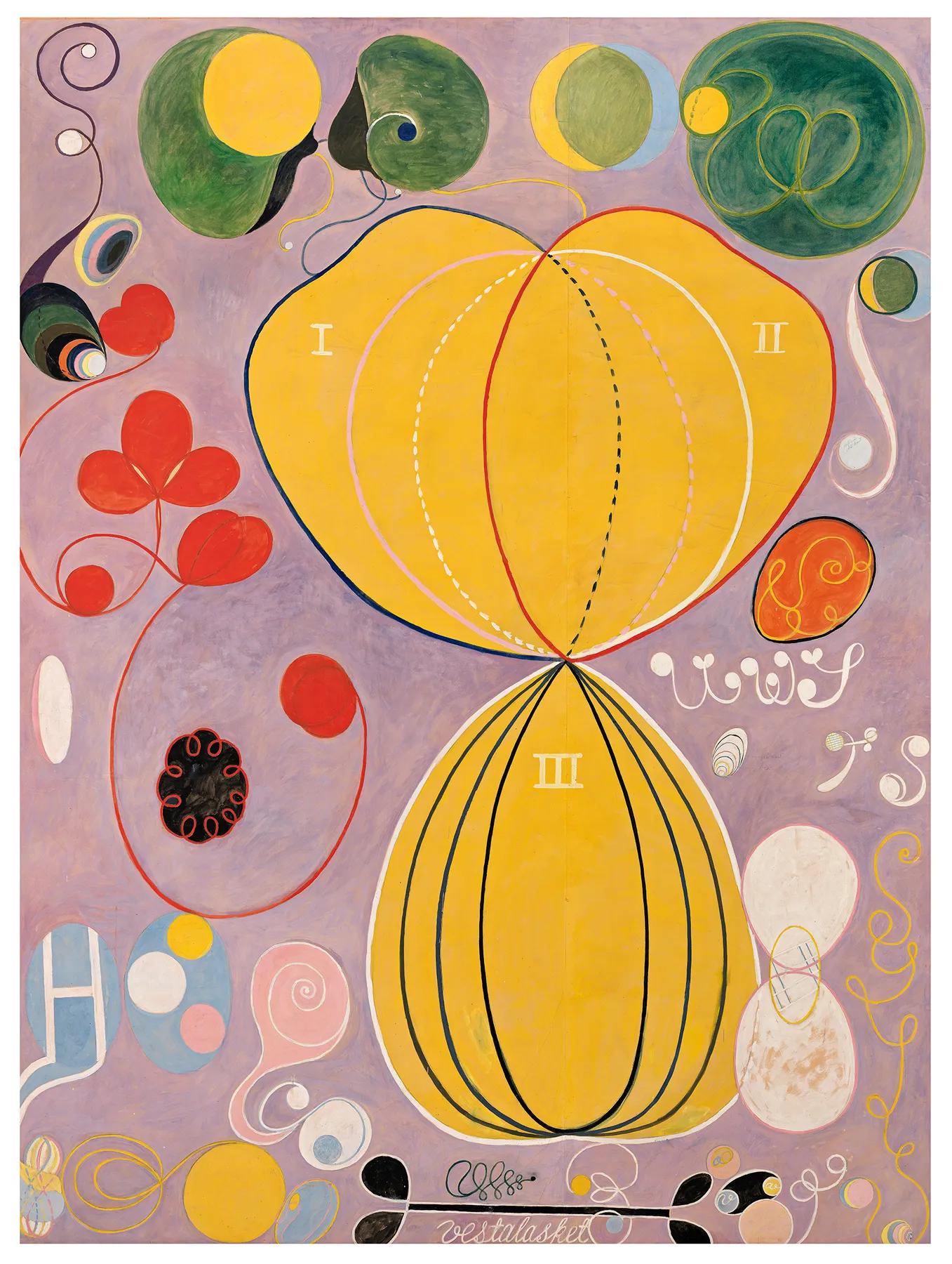Hilma af Klint, The Ten Largest, No. 7, Adulthood, 1907 — painted under what she described as spiritual dictation